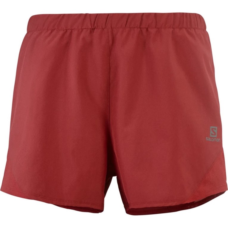 Red Salomon Cross Rebel 4'' Women's Running Shorts | PH 81035W